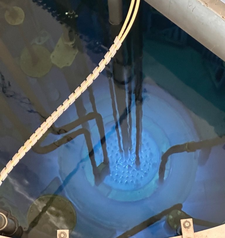 Inside a nuclear reactor hall